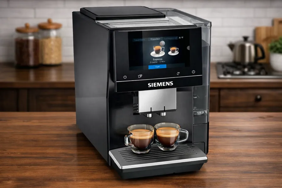 Automatický kávovar Siemens po údržbe